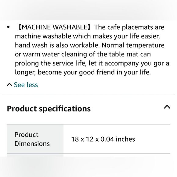 New! Never used! Gorgeous turquoise & gray placemat set! - Picture 8 of 8